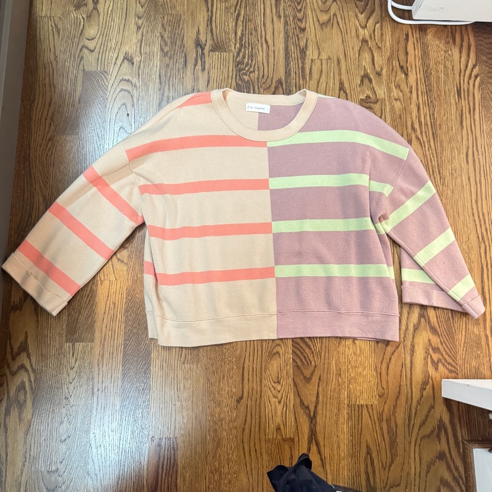 Colorful Striped Women's Sweater by 
By Together